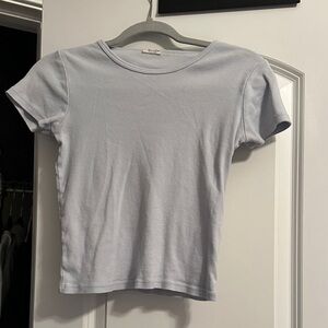 John Galt Light Blue-Gray Short Sleeve T-Shirt